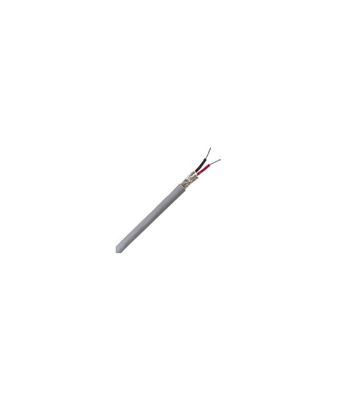 Unistrand Twin Screened Cable (Audio) Black 100m