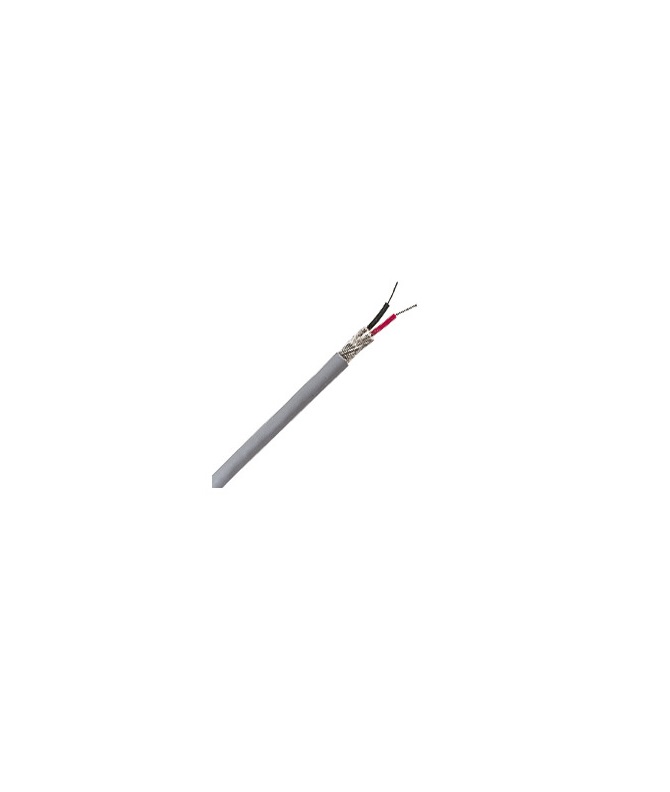 100m Grey Twin Screened Cable