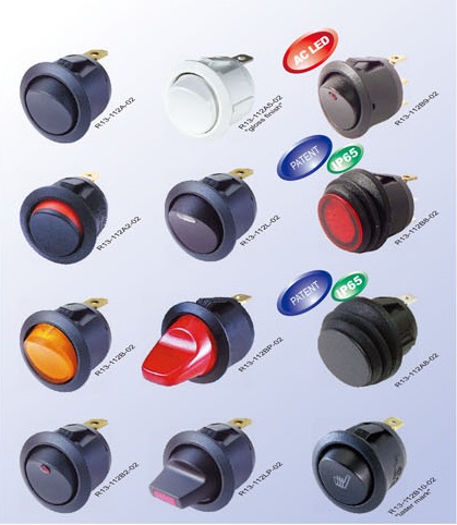 SPST Miniature Rocker Switches