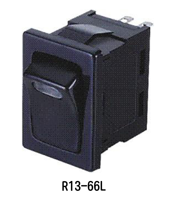 Miniature Rocker Switch Illuminated Lens, SP, cut out 19.4* 13 mm