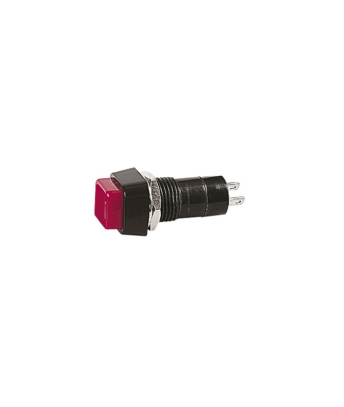 SPST Non Latching Red Push Switch