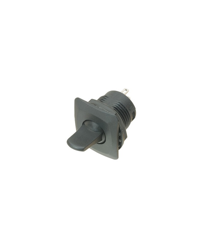 2p SPST On-of Pnl Mnt Toggle Black