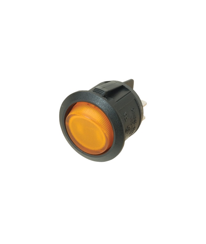 DPST Illuminated Snap-in Rocker Switch 