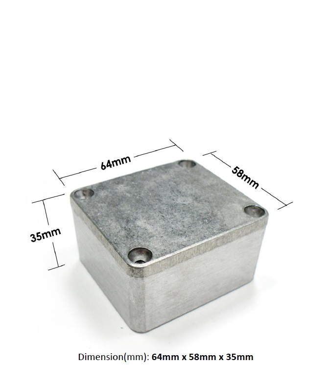64x58x35mm Ip65 Diecast Box