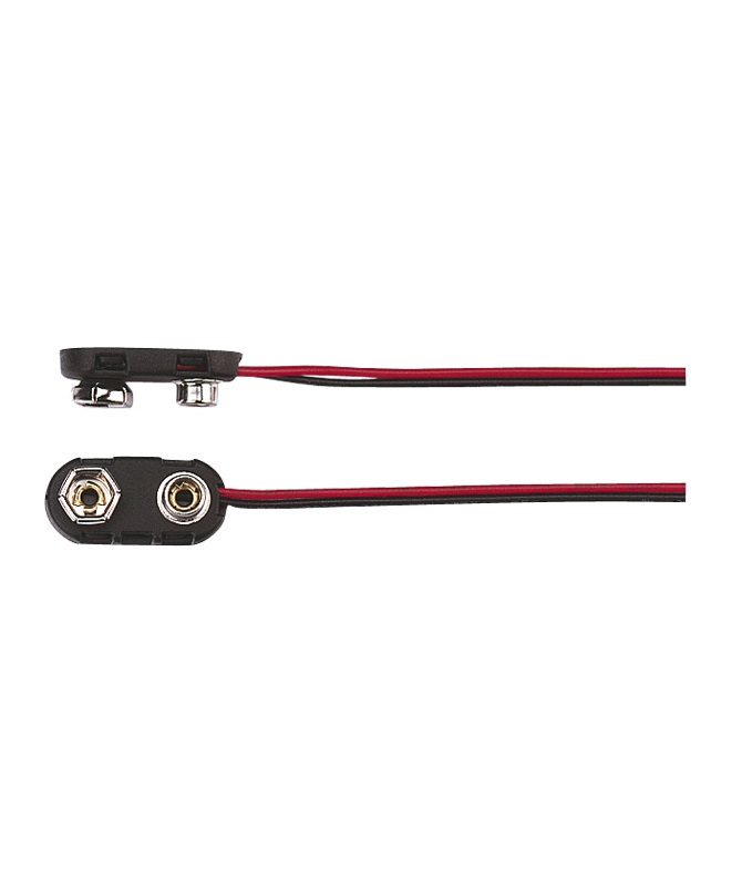 Battery Clip PP3-end Entry 200mm