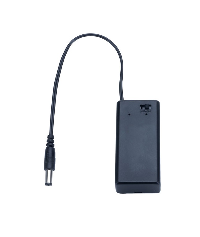 PP3 Switched Battery Holder DC Plug