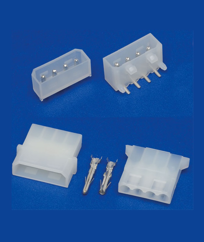 4 Way 0.2in Header & Housing
