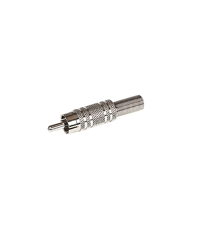 Screened Phono Plug (wtih Spring)