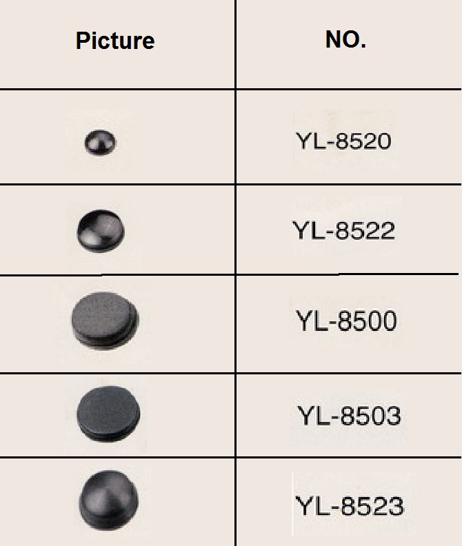 Self Adhesive Black Feet 