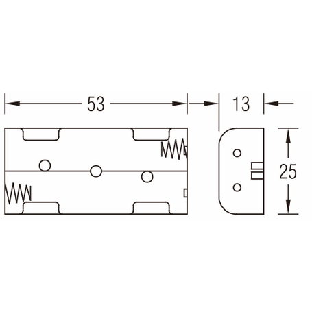 2 X AAA Battery Holder
